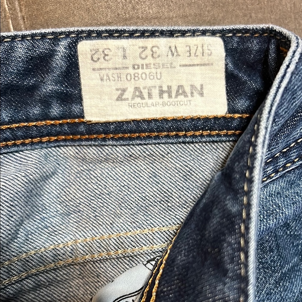 Diesel Zathan Stylish vintage Blue Denim Jeans - Picture 3 of 10